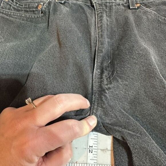 Vintage Y2K Levi’s 550 Charcoal‎ Black Size Women’s size 12 - Picture 13 of 16